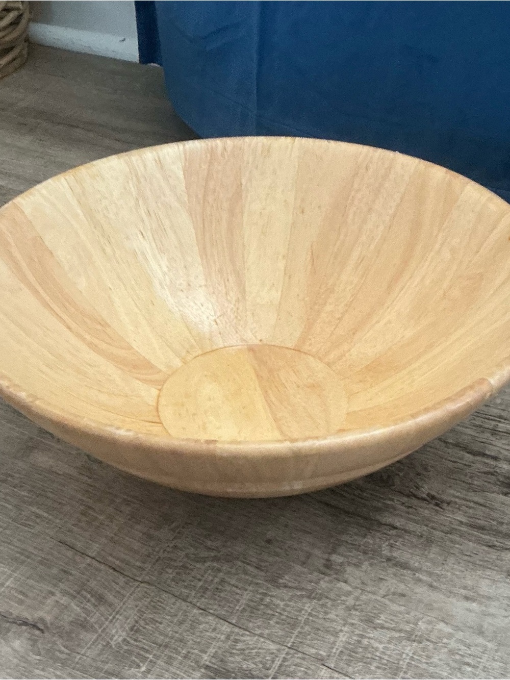 Dansk Light Wood Tone Serving Bowl